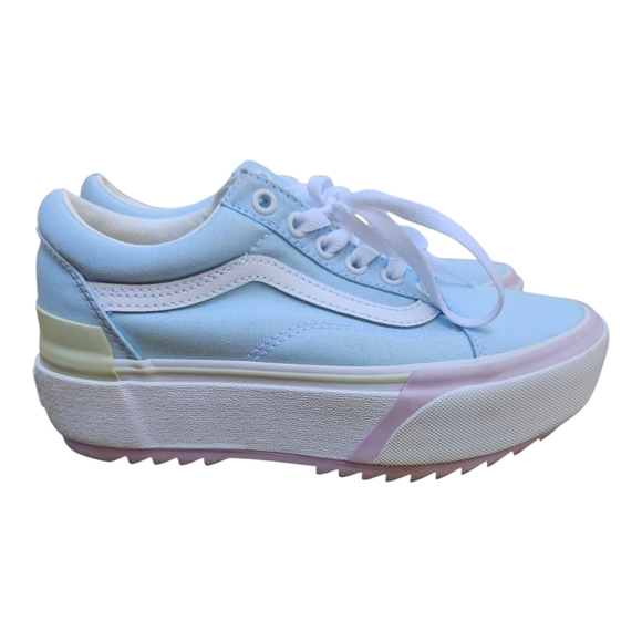 Vans Light Blue Canvas Sneakers - Picture 1 of 12